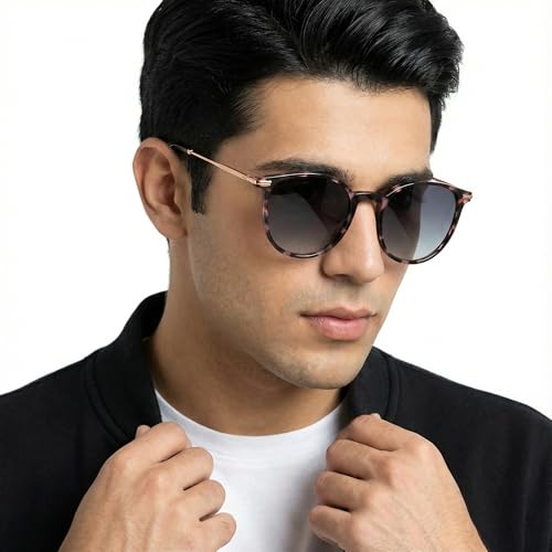 John Jacobs | Full Rim Square | Polarized and 100% UV Protected | For Men & Women | Large | JJ S14672