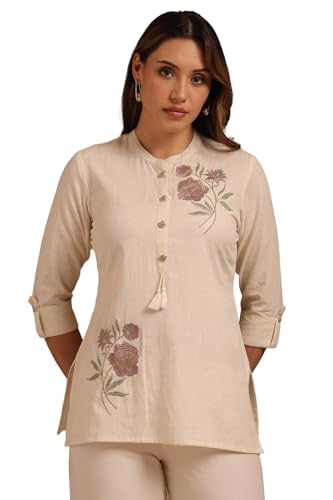 Soch Women's Embroidered Regular Fit Tunic (FWA5TU30326