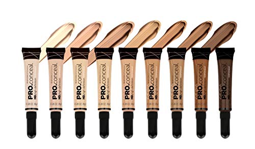 L.A. Girl HD Pro Concealer – Almond | Medium Warm Shade for Indian Skin, Natural Full Coverage, Lightweight, Long-Lasting & Crease-Resistant, 8g