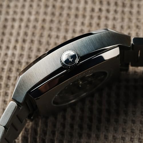 Thomas Earnshaw Men's 40mm Heritage Wellington Skeleton Automatic Watch with Leather Strap ES-8302, Merlot