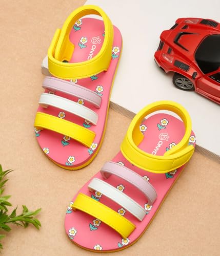 ONYC Premium Blossom Flower Kids Sandals - Pink (Girls)