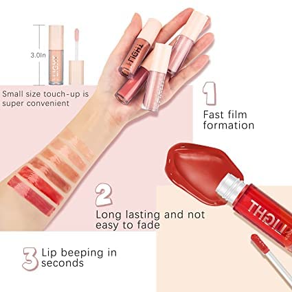 HANDAIYAN LIGHT LIPGLOSS SET - 12 Shades of Nude Lip Gloss, Clear Lip Gloss, and Sexy Liquid Lipstick for Women Lipstick Combo Pack WITH NEW AND IMPROVED APPLICATOR LID(SET A+SET B) (12 LIPGLOSS COMBO)