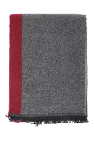 Men Grey Stripe Casual Muffler