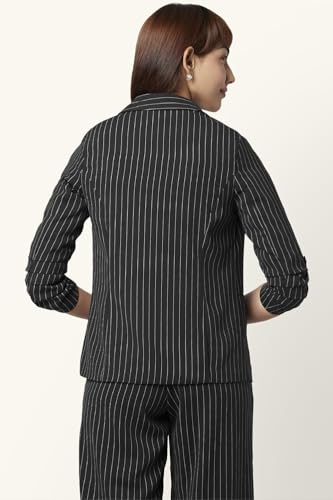 Annabelle by Pantaloons Women's Classic Blazer (110132127005_Black