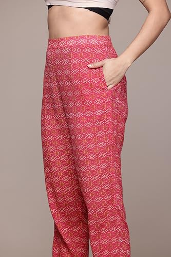Aarke Ritu Kumar Pink Dhaarna Kurta With Pant And Dupatta