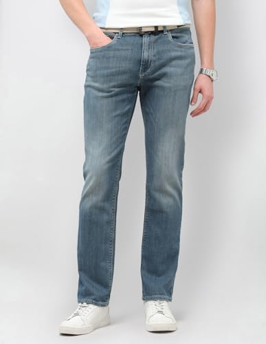 U.S. Polo Assn. Denim Co. Men's Harold Slim Straight Fit Blue Jeans (UDJEN2006_Blue_30)