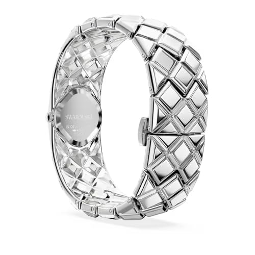 Swarovski Curiosa Bangle 572 Crystal Bracelet, Silver Tone, Stainless Steel, Silver, Classic