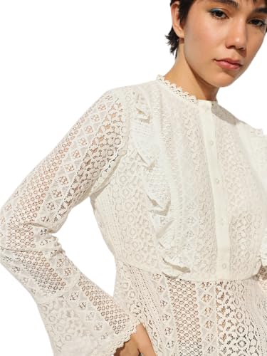 ONLY Women's Regular Fit White Top