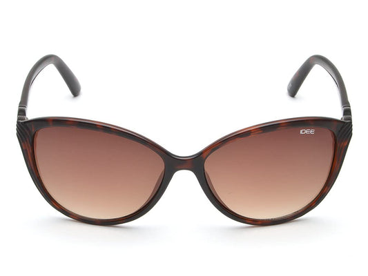 IDEE Gradient Butterfly Women's Sunglasses - (IDS2542C5SG|57|Brown Color Lens)