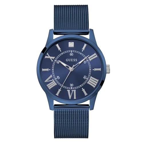 GUESS Briefcase Men Blue Round Dial Analog Watch - U1412G3M