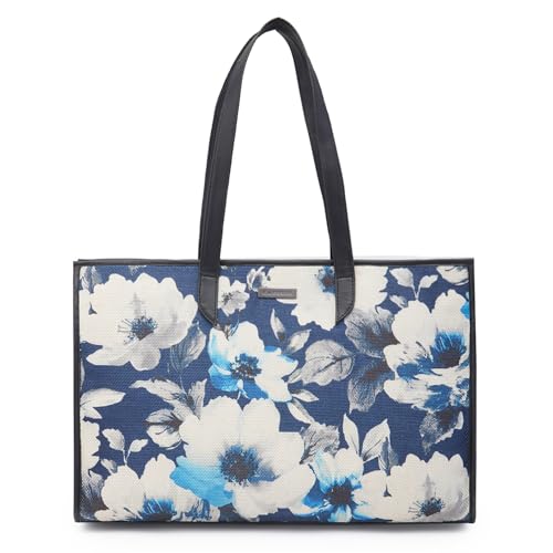 Caprese Poppy Tote Medium Dark Floral Handbag