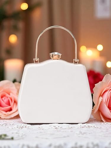 TOOBA Handicraft Women's Floral Embroidered Sequinned Envelope Clutch Bag| Evening Bag, Bridal Purse & Party Handbag | Wedding & Special Occasion Clutch