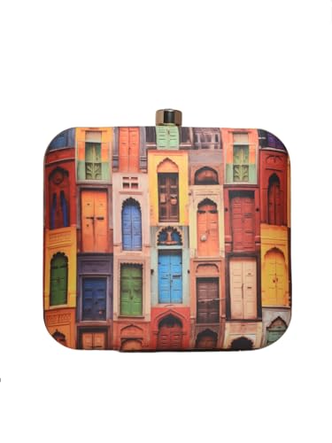 Artklim Mughal Doors Printed Clutch