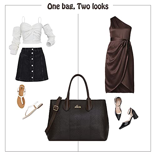 Lavie Women's Ficus Large Satchel Handbag for Women | Satchel Bag for Work | Ladies purse | Stylish Shoulder Bag | Gift For Women