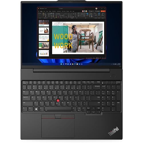 Lenovo 2025 ThinkPad E16 Gen 2 16” WUXGA IPS Laptop 16-Core Intel Core Ultra 7 155H(beat 155U) 16GB DDR5 512GB SSD Thunderbolt 4 WiFi AX RJ-45 BT Webcam Windows 11 Pro Office 2024 Professional Plus
