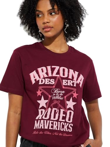 Max URB_N Women Relaxed Fit T-Shirt (Red_M)