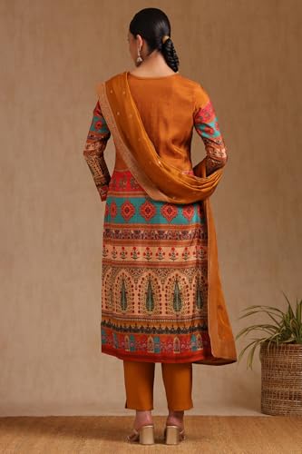 Soch Women's Viscose Salwar Suit (OWS5CD21948_Olive