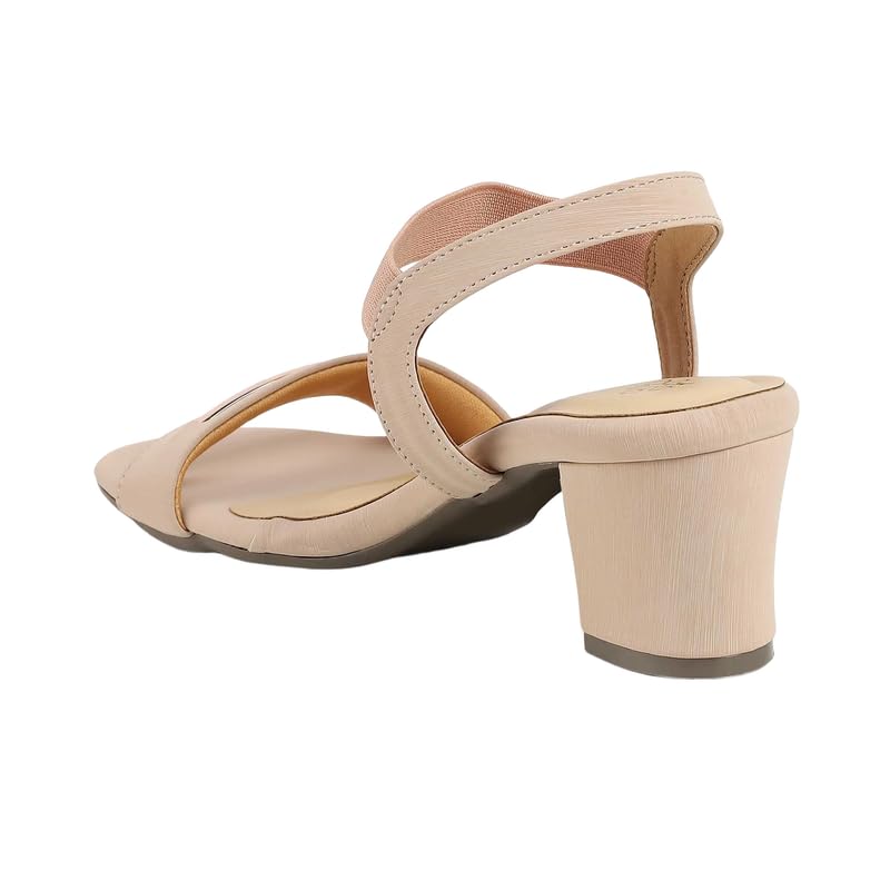 tresmode GOLSI Pink Women's Dress Block Heel Sandals in Size 8 UK / 41 EU