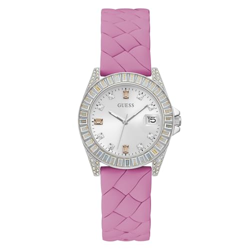 GUESS Analog White Dial Women's Watch-GW0585L1