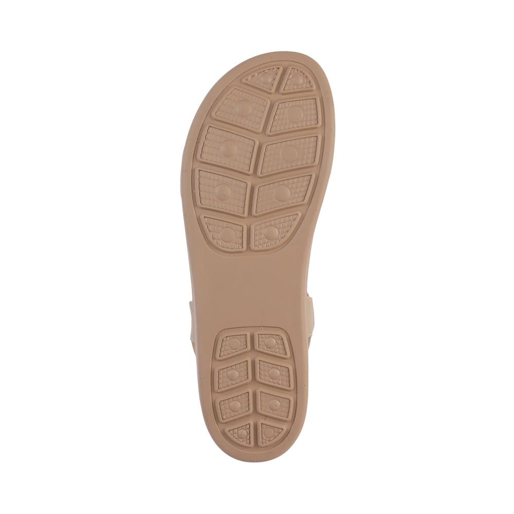 Mochi Women Gold Wedge Heel Comfort Sandal UK/6 EU/39 (34-924)