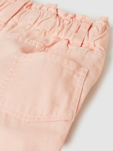 Max Girls Solid Mom Fit Trousers (Pink_4-6 Y)