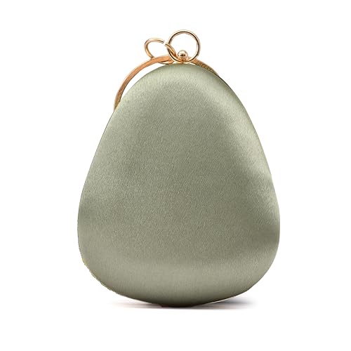 For The Beautiful You Green Handcrafted Women's Clutch (eg-132)
