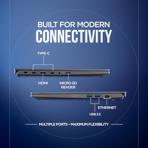 acer Aspire Go 14, Intel Core Ultra 5 125H (14th Gen),16GB DDR5 RAM/1TB SSD, WUXGA IPS, 14.0"/35.56 cm, Win 11, MS Office, Steel Gray, 1.5 kg, AG14-71M,Backlit Keyboard, AI Powered Premium Laptop