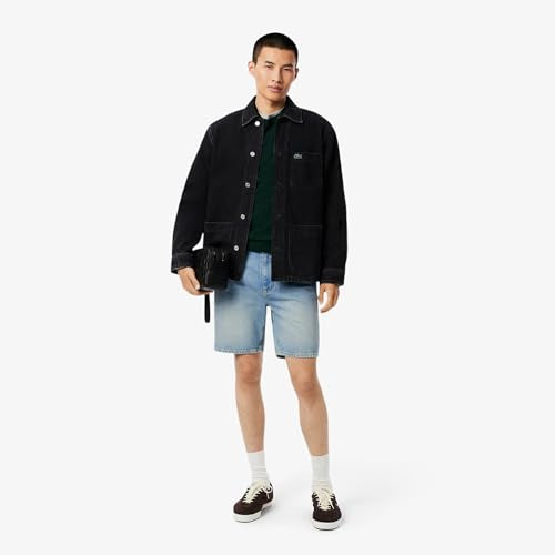 Lacoste Straight Fit Denim Bermuda Shorts