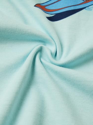 The Souled Store Tom & Jerry Summer Splash : Women and Girls Short Sleeves Round Neck Light Blue Graphic Printed Cotton Relaxed Fit Breathable Soft Texture Everyday Streetwear T-Shirt