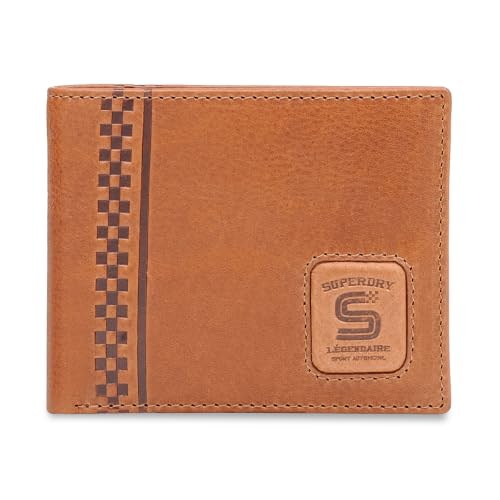 Superdry Men's Leather Global Coin Wallet Chelmsford - Tan