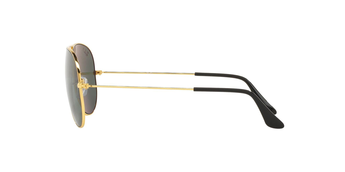 Ray-Ban Men Polarized Green Lens Pilot Sunglasses - 0RB3025I001/5862