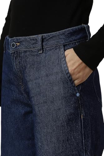 Women Navy Regular Fit Light Wash Jeans
