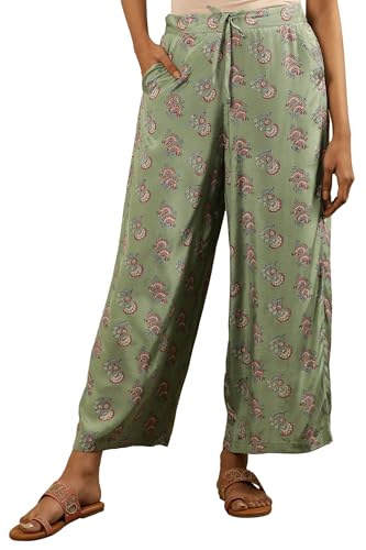 W for Woman Folksong Strechable Parallel Pants for Women | Trousers for Women