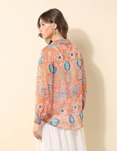 U.S. POLO ASSN. Women's Relaxed Fit Shirt (UWSS25SHT216