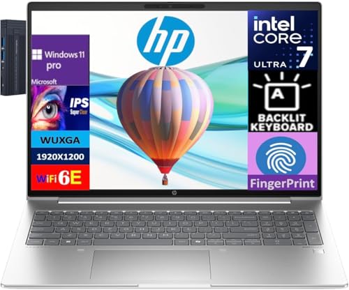 HP ProBook 460 G11 16" IPS WLED WUXGA Display Laptop, Intel Core Ultra 7 155U, 16GB RAM 1TB SSD, Backlit Keyboard, Fingerprint Reader, Wi-Fi 6E, Bluetooth 5.3, Windows 11 Pro, Pike Silver