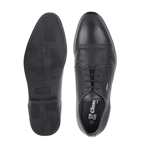Red Chief Low Ankle Formal Derby Shoes for Men | Black UK08