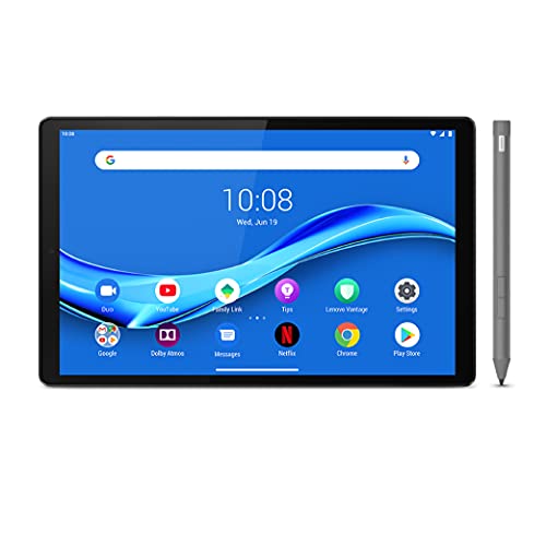 Lenovo M10 FHD Plus 2nd Gen with Pen and Kids Mode, Parental Control, Posture Alert, Dolby Atmos Speakers, TUV Certified Eye Protection (10.3 inches, 4 GB, 128 GB, Wi-Fi, Platinum Grey)