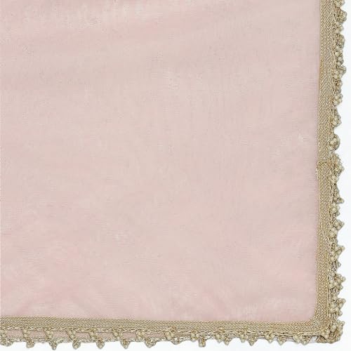 BIBA Girls SOLID; EMBROIDRED GATHERED KID(KWROYAL GARDEN5864_AQUA BLUE_7)