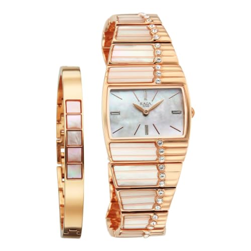 Titan Raga Women Power Pearls 2.0 Mother of Pearl Dial Watch - 2809WM01F