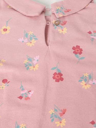 Max Girls Printed Shorts Set (Pink_12-18 M)