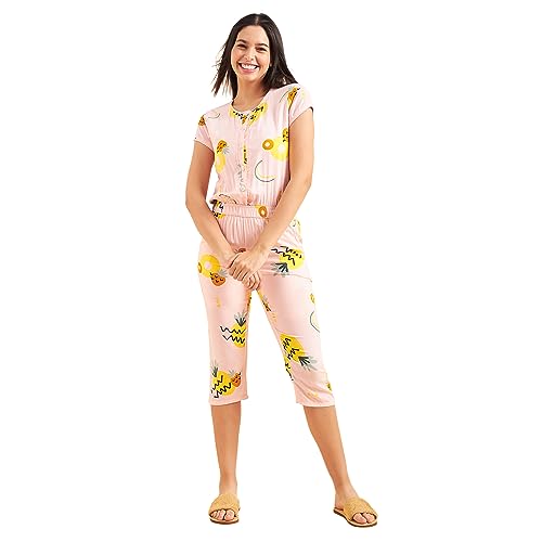 Sweet Dreams Women Printed Half Sleeves Jumpsuit