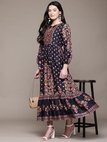 Aarke Ritu Kumar Black Aaliyah Long Dress