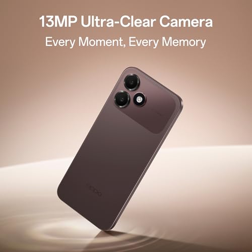 Oppo A6c 4G (Stone Brown, 4GB RAM, 64GB Storage) | 7000mAh Long-Lasting Battery | 120Hz Ultra Bright Display | IP64 Protection | 13MP Camera -with No Cost EMI/Additional Exchange Offers