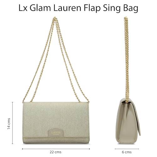 Lavie Luxe Women's Glam Lauren Flap Cross Body Sling Bag | Ladies Purse Handbag | Gift for Women