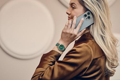 WENGER Urban Donnissima Swiss Made, 35 mm, Green Dial, Green Leather Strap, Women's Watch - 01.1721.116