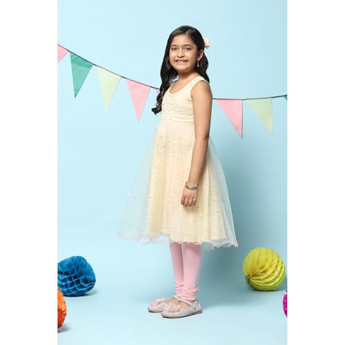 BIBA GIRL PRINTED A LINE KID(KIDCOLOR CR5638_OFF WHITE_9)