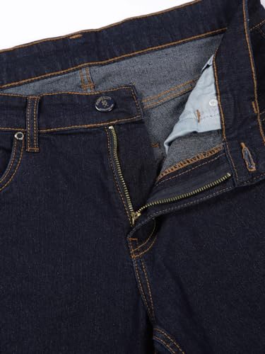 Thomas Scott Men's | Smart | Regular Fit | Mid-Rise | Clean Look | Stretchable | Jeans (TSJ224_Indigo_38)