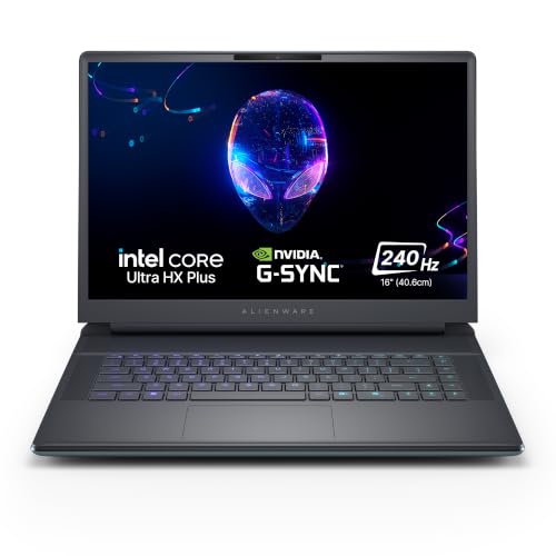 Alienware Dell Area 51 Gaming Laptop, AI Powered Intel Core U9-290HX Plus Processor, NVIDIA GeForce RTX 5070 12GB, 32GB RAM, 1TB SSD, 16" WQXGA OLED 240Hz, AlienFX RGB Lighting Keyboard, 3.4kg