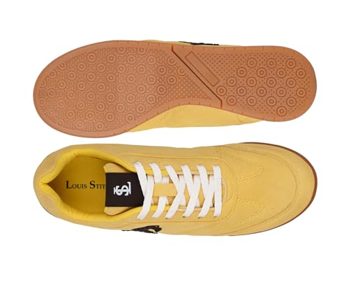 LOUIS STITCH Women’s Yellow Casual Lightweight Sneakers | Ortholite Cushioned Comfort | Dual-Color TPR Sole | Lightweight & Comfortable Casual Lace-Up Shoes | LSD-SNK-NBL-YL | UK-3