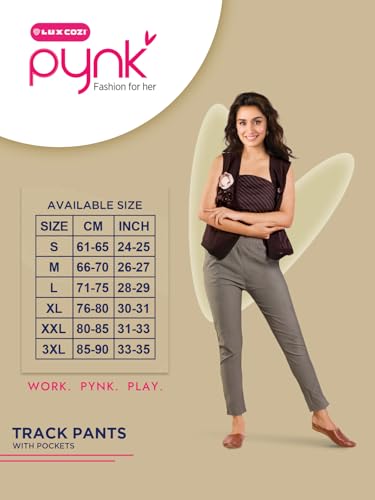 Lux Cozi PYNK Women’s Cotton Lycra Cigarette Pants_COZI_PYNK_CIGARETTEPANT_Rani_L_1PC